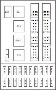 Ford Mondeo - fuse box diagaram - passenger compartment