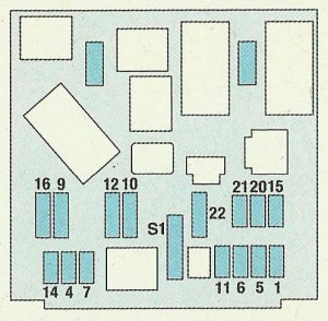 Peugeot 206 - fuse box BSI