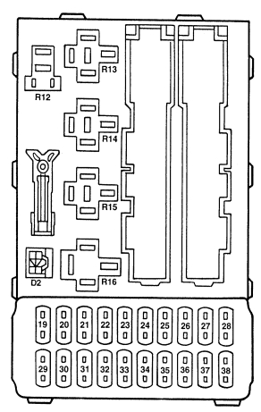 96 ford contour fuse box diagram