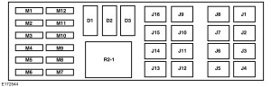 Ford F-series F53 Motorhome Chassis (2015) - UPS power distribution box 2