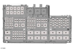 Ford Mustang mk6 -fuse box - power distribution box