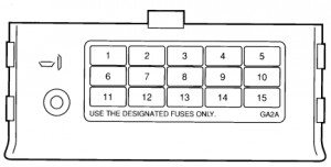 Ford Probe mk 2- fuse box - passenge compartment