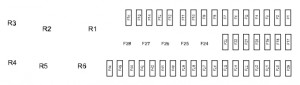 Ford Transit Connect 2nd generation (2015) - fuse box - cargo compartment