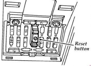 Ford Aspire - fuse box diagram - circuit breaker
