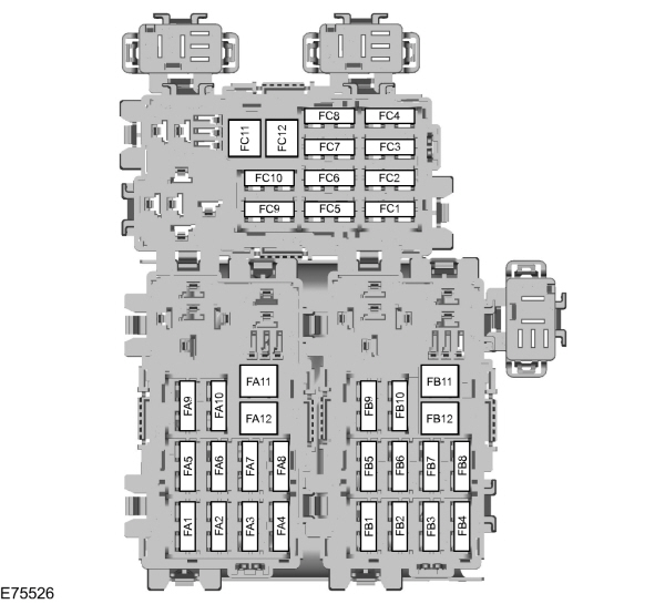 Ford Galaxy Mk2 (2006 - 2014) - Bezpieczniki Schemat (Wersja Europejska) - Auto Genius