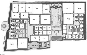 Ford Transit Connect mk2 (2015) - fuse box - engine compartment