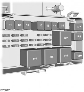 Ford Transit mk7 (2006) - fuse box - engine compartment