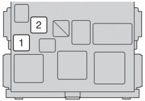 Toyota Auris mk1 - fuse box - passenger compartment type B