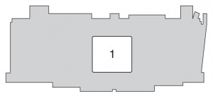 Toyota Aygo mk1 - fuse box - engine compartment (back side)