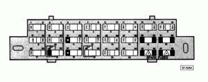 Volkswagen Golf and GTI - (1985) - fuse box