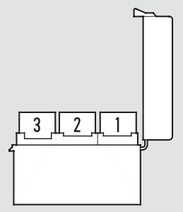 Acura CL (2001) - fuse box - vsa (type S)