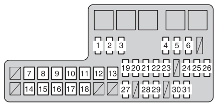 Toyota Hilux 2011 2013 Fuse Box Diagram Auto Genius