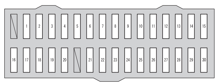 Toyota Rav4  Xa40  2012 - 2014  -fuse Box Diagram