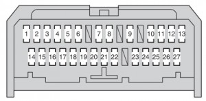 Toyota Urban Cruiser - fuse box - instrument panel (type A)