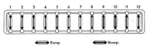 Volkswagen Beetle (Sedan) 1973 - fuse box