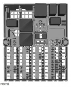 Ford Fiesta Classic (2010) - fuse box - passenger compartment (India version)