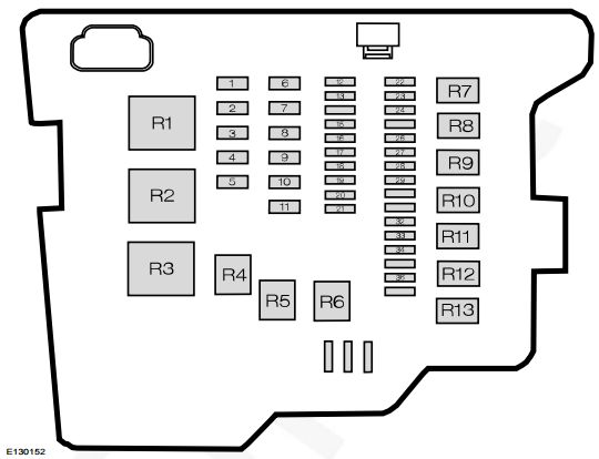 Ford Fiesta From 2011 Fuse Box Diagram India Version