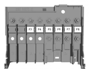 Ford Figo (2010) - fuse box - engine junction