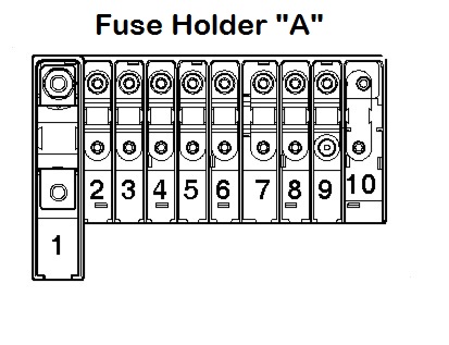 Volkswagen transporter t5 essentials fuse box holder a