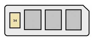 Toyota Corolla mk7 - fuse box - engine compartment