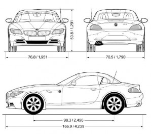 BMW-Z4-sDriver30i-sDriver35i-dimensions