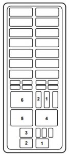 Mercury Mountaineer First Generation - fuse box - relays