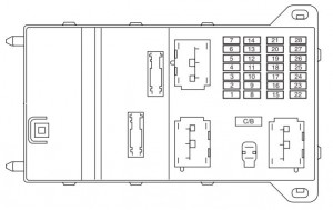 Mercury Milan - fuse box - passanger compartment