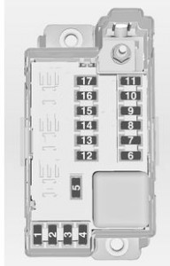 Opel Tigra Twin Top - fuse - load compartment