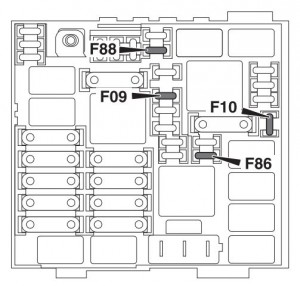 Alfa Romeo 4C - fuse box - engine compartment