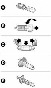 Alfa Romeo MiTo - bulbs