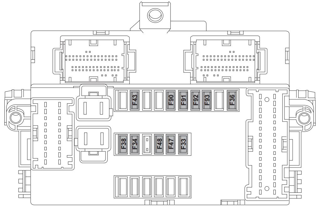 Fiat 500l  From 2012  - Fuse Box Diagram