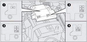 Fiat Grande Punto - fuse box - battery