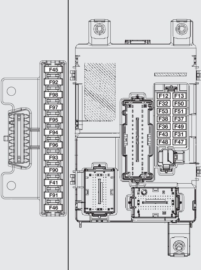 Fiat fiorino fuse box passenger compartment