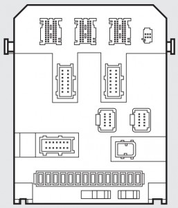 Fiat Scudo mk2 - fuse box - passenger compartment