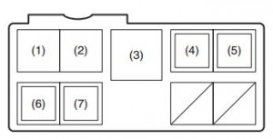 Fiat Sedici - fuse box - engine compartment (diesel)