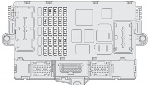 Fiat Stilo - fuse box - passenger compartment