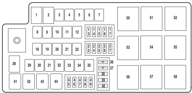 Mercury Milan  2010 - 2011  - Fuse Box Diagram