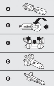 Abarth Punto 2012 - bulbs