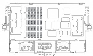 Lancia Ypsilon mk2 - fuse box - dashboard