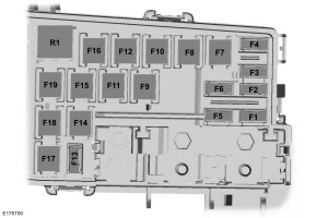 Lincoln MKC - fuse box - rear cargo