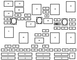 Chevrolet Malibu mk5 - fuse box - engine compartment