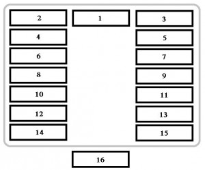 Peugeot 106 DAG - fuse - box - engine compartment