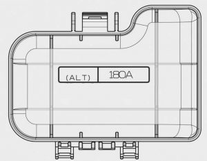 KIA Candeza - fuse box diagram - engine compartment (battery terminal cover)