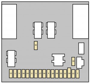 Peugeot 307 - fuse box - fascia