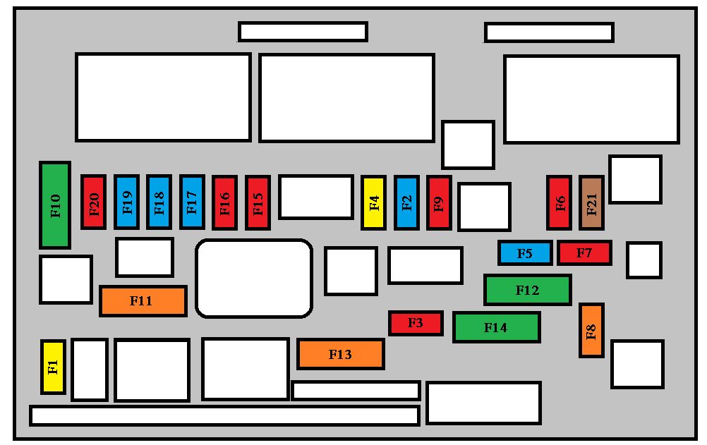 Peugeot 308 Mk1  2007 - 2012  - Fuse Box Diagram