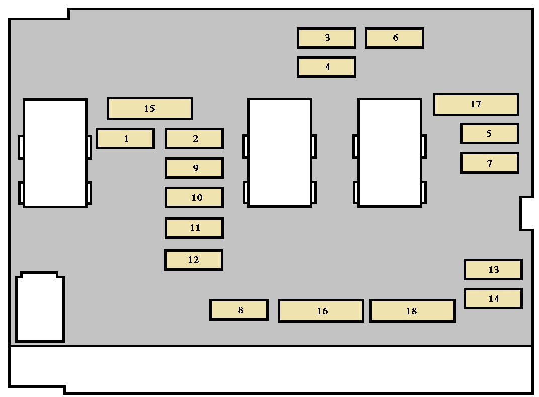 Peugeot 307 Cc  2004  - Fuse Box Diagram