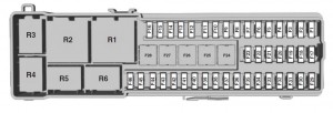 Ford C-MAX Hybrid - fuse box - luggage compartment