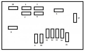 Peugeot M59 - fuse box - engine compartment