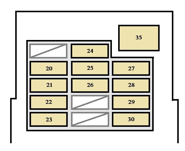 Toyota 4runner  1999 - 2000  - Fuse Box Diagram