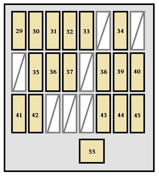 Toyota 4runner 4th generation 2004 fuse box instrument panel